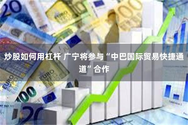 炒股如何用杠杆 广宁将参与“中巴国际贸易快捷通道”合作
