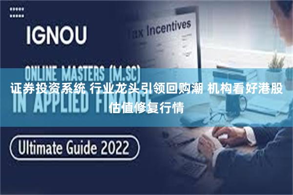 证券投资系统 行业龙头引领回购潮 机构看好港股估值修复行情